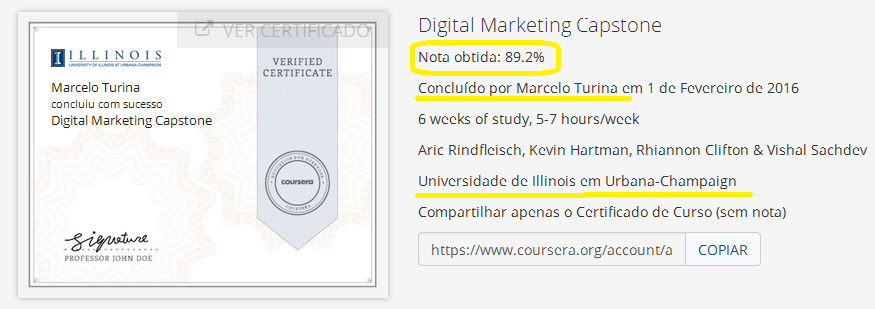 Print screen certificado capstone 2